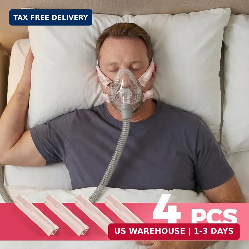 4 Pack CPAP Strap Covers, Universal Soft Mask Strap Cushions, Reduce Red Marks,