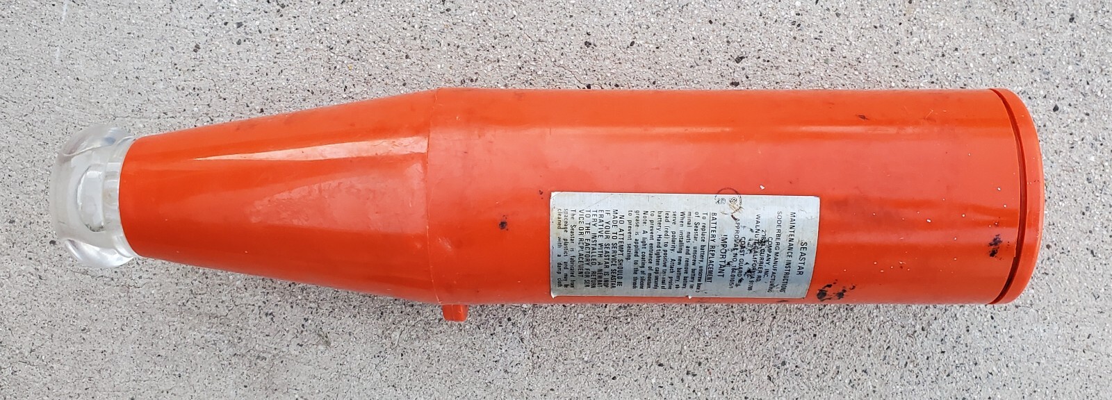 VINTAGE NAUTICAL MARITIME EMERGENCY DISTRESS BEACON SIGNAL BUOY SODERBERG MANUFA