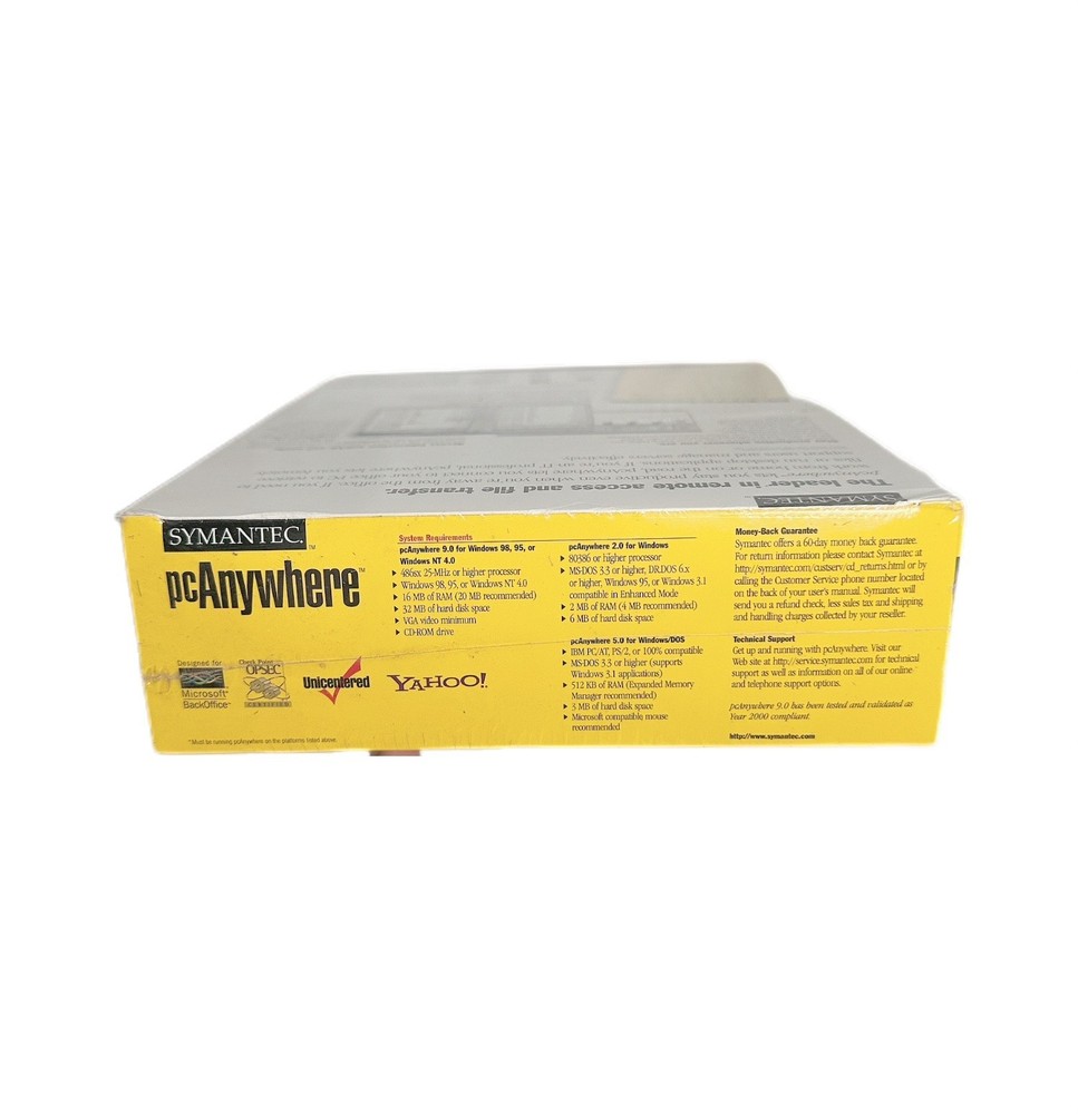 💾 Symantec pcAnywhere 9.0 SEALED Vintage Remote Access Software NOS