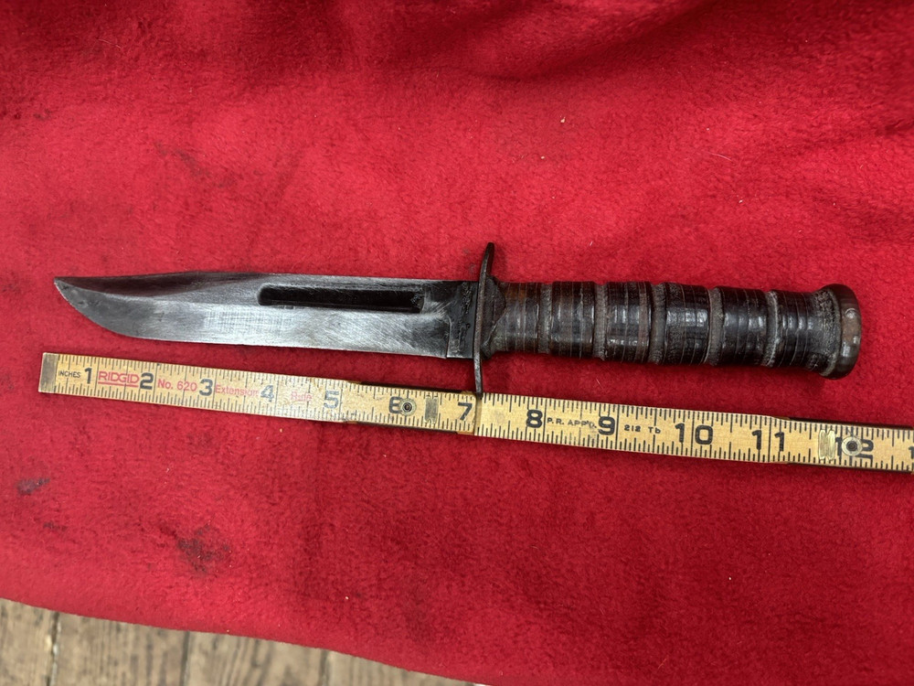 WWII USN Mark 2 Fighting Knife with Scabbard