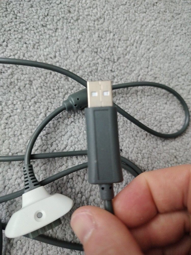 Microsoft Xbox 360 Play And Charge Kit Cable Cord USB Untested
