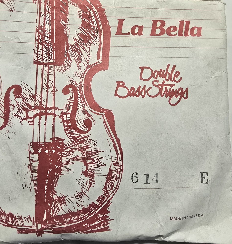 LaBella Double Bass  E String  No.614, NEW/OLD STOCK