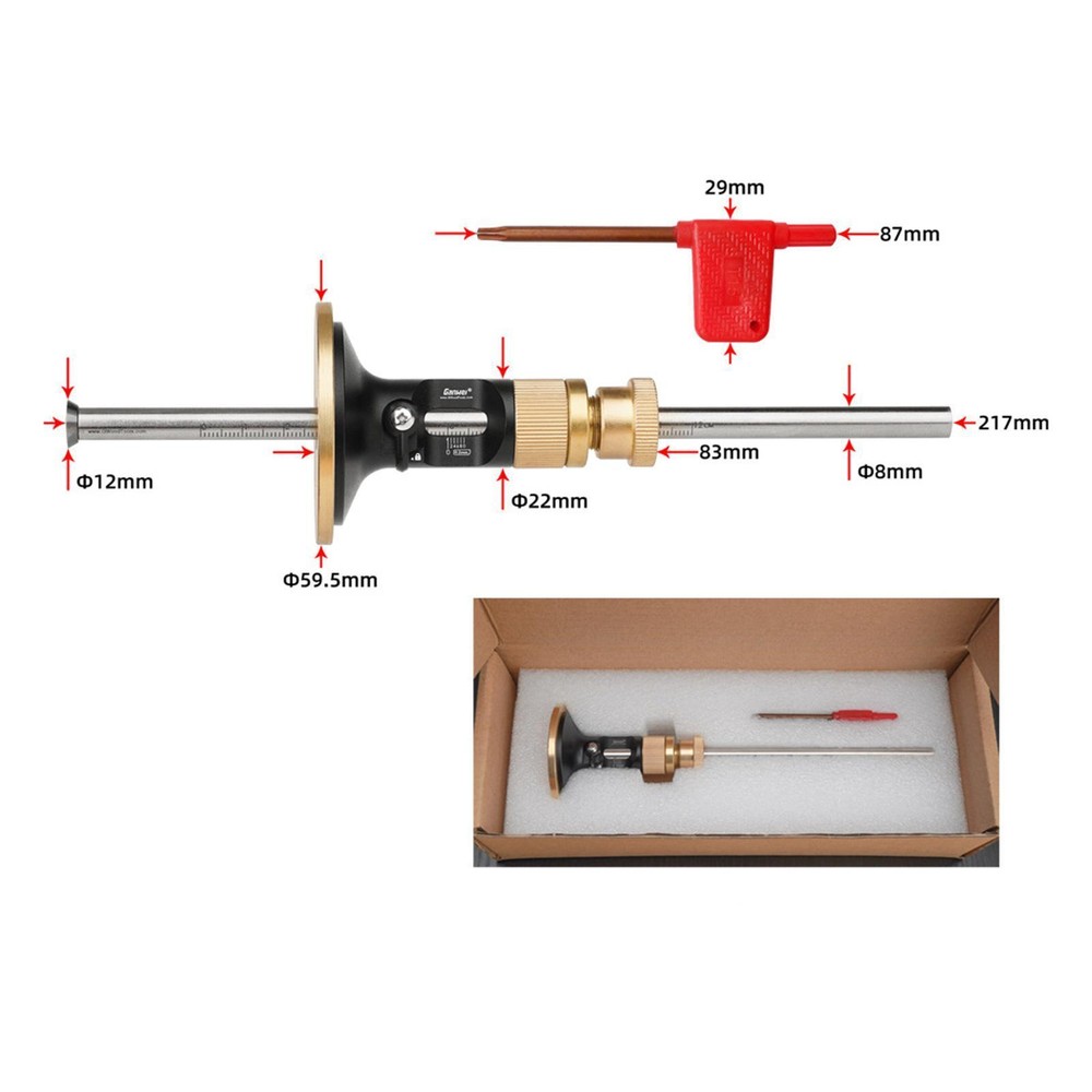 2mm Scale Wheel Marking Gauge Guide with Micro Adjust