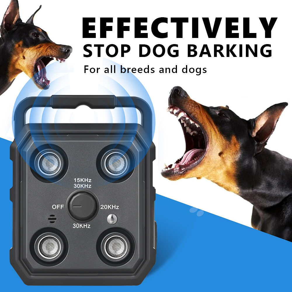 New 4-Core Ultrasonic Anti-Bark Device Smart Dog Bark Control Humane Pet Trainer