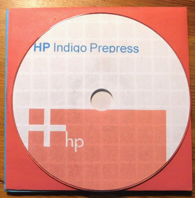 HP indigo printing press operation manual on CD-ROM