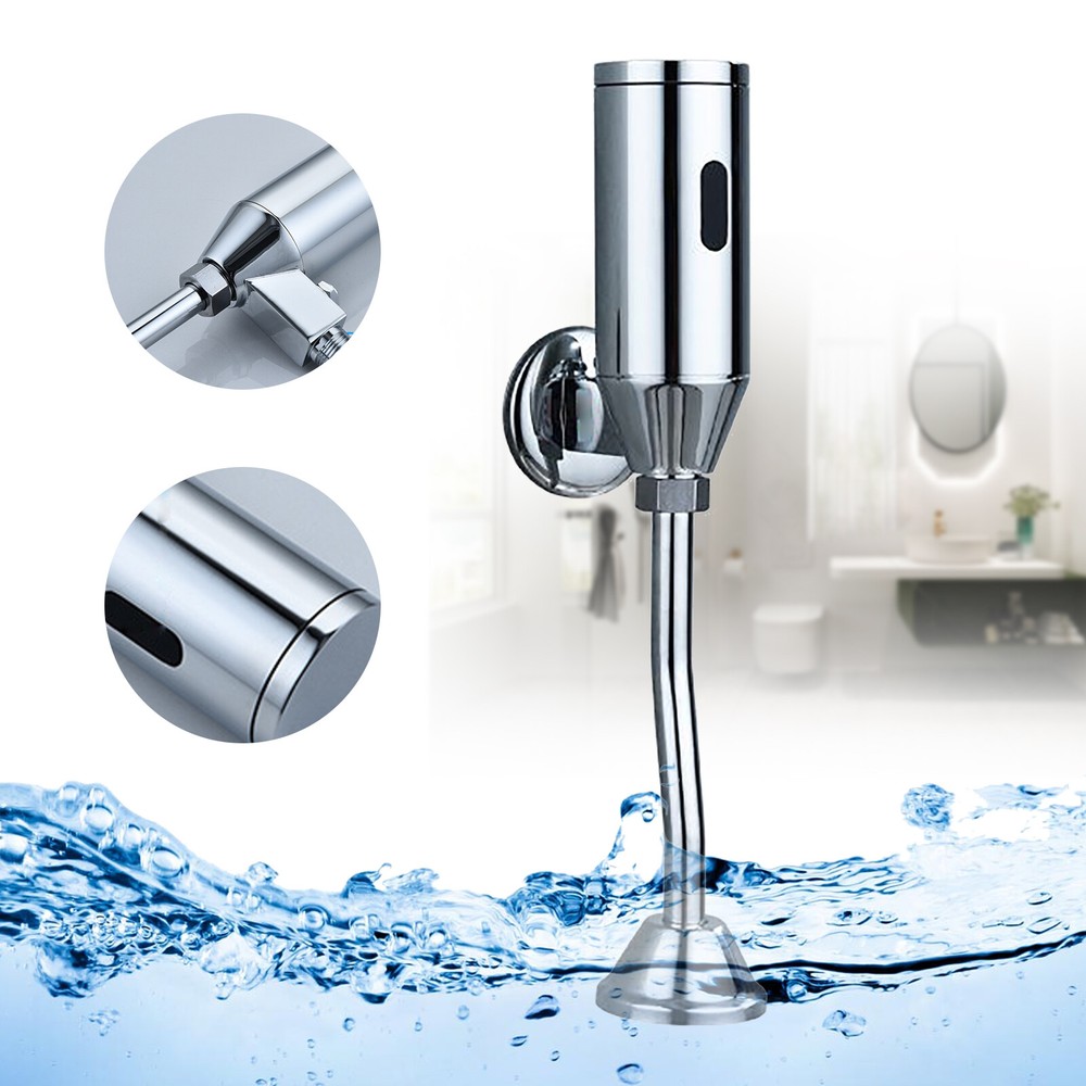 Urinal Valve Bathroom Toilet Intelligent Automatic Sensor Touchless Wall Mounted