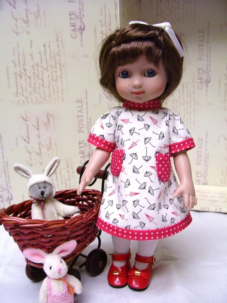 10" Tonner Patsy, Ann Estelle "Rainy Day" Dress, Coat and Hat Pattern