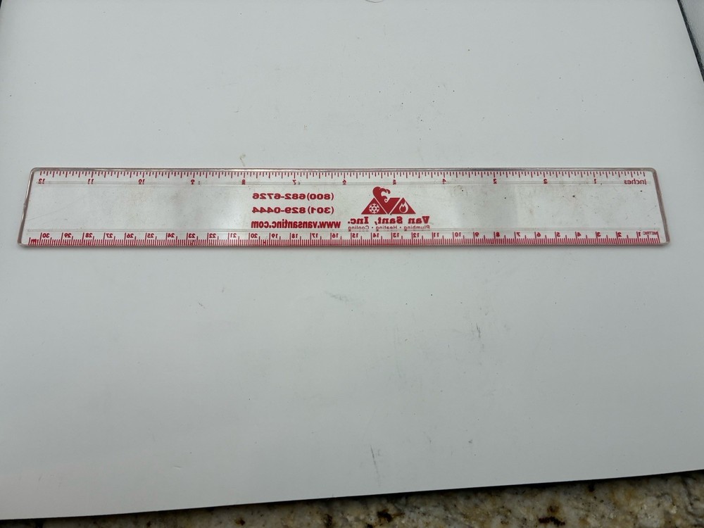 Advertising Plastic Ruler 12 inch