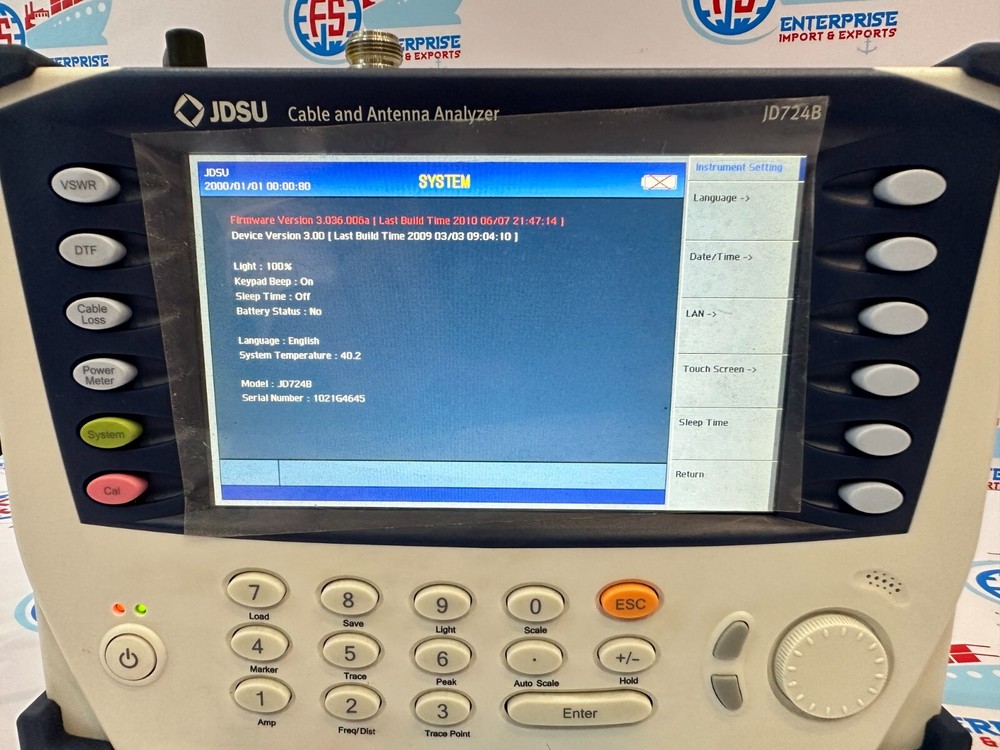 JDSU JD724B CELL ADVISOR CABLE & ANTENNA ANALYZER