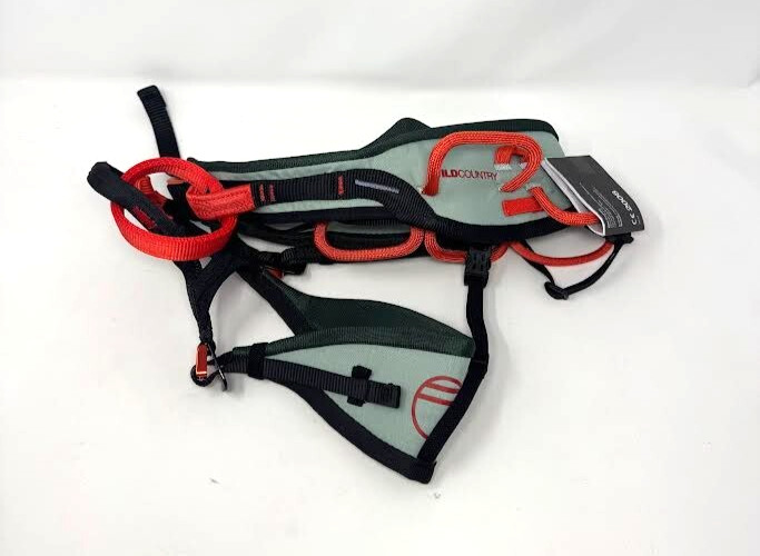 WILD COUNTRY ' WOMENS ' SESSION HARNESS ' AQUIFER/ORANGE ' SIZE SMALL