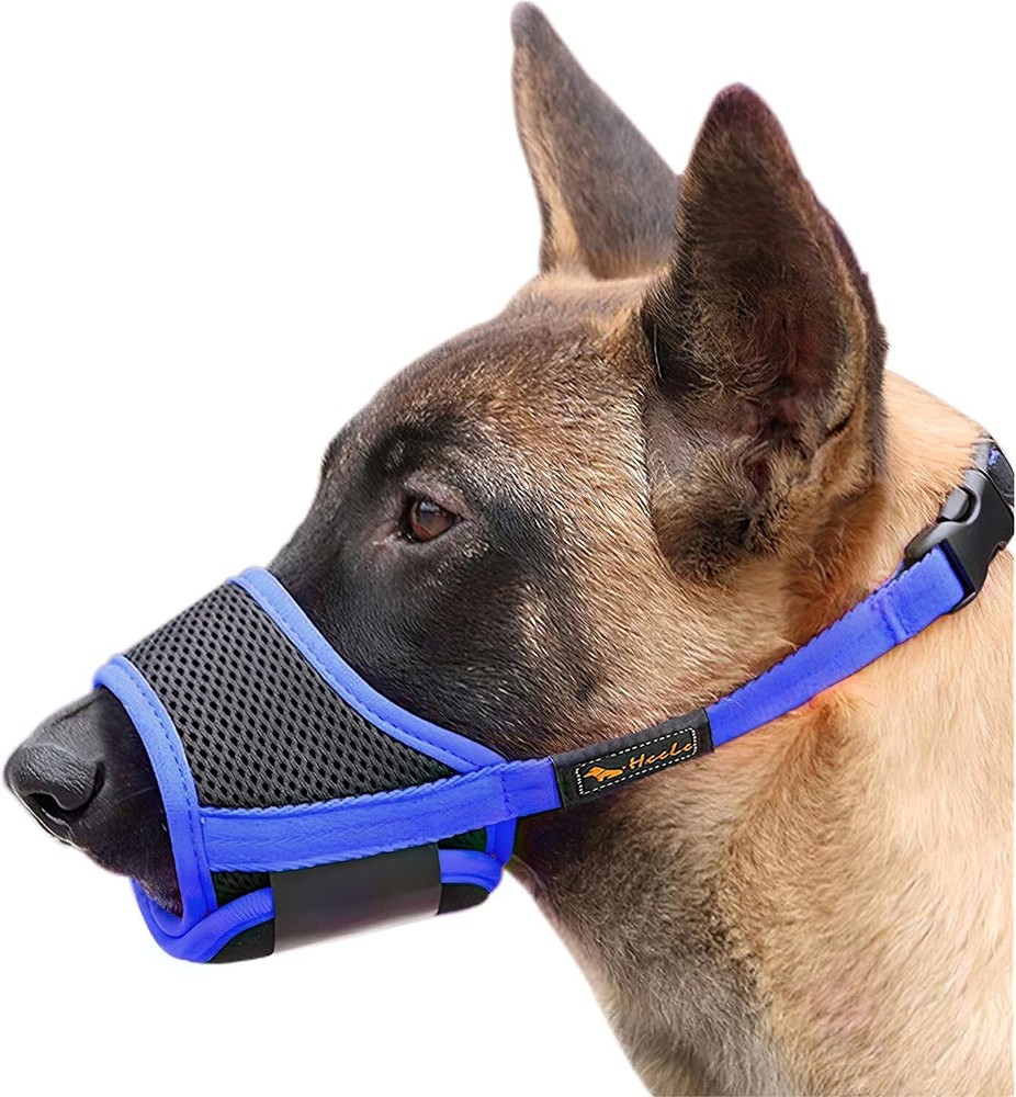 Nylon Dog Muzzle Breathable Adjustable Small Medium Large Barking Bite Preven...