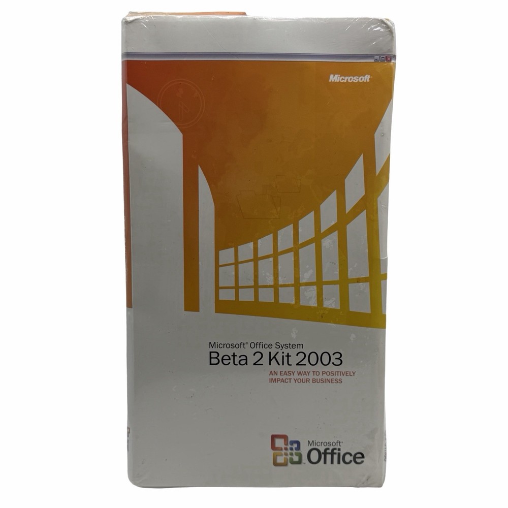 Microsoft Office System Beta 2 Kit 2003 Software Kit Brand New Sealed