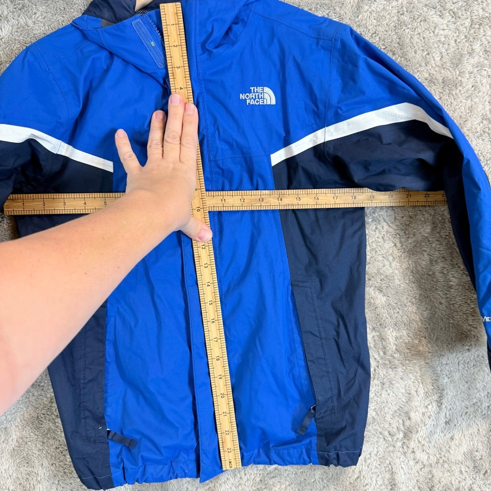 North Face Blue Parka Shell Jacket Boys M Medium 10 12 Nimbo