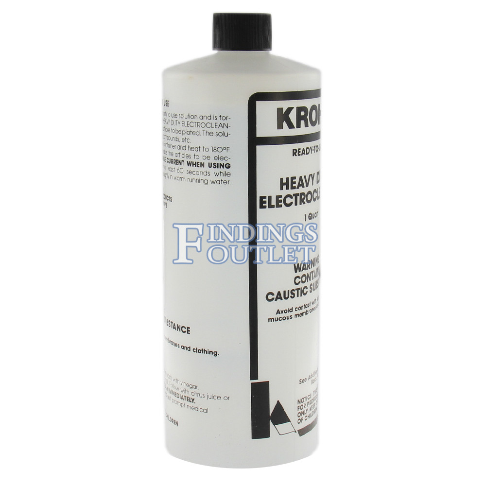 Krohn Heavy Duty Electrocleaner Plating Cleaning Solution One Quart Ready To Use
