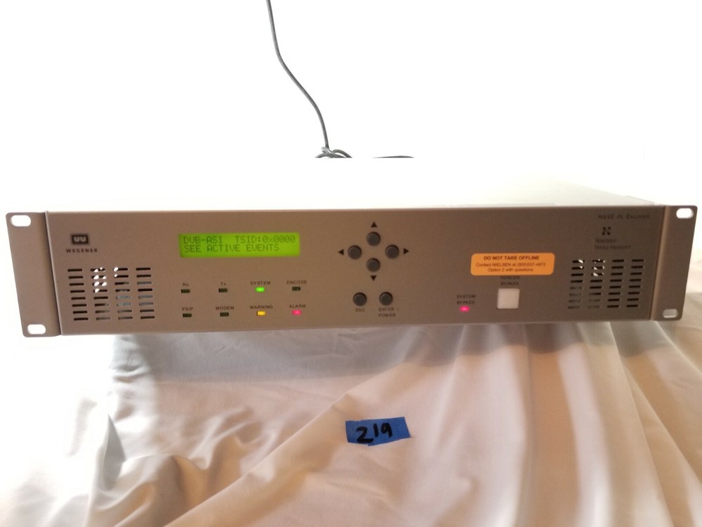 Nielsen WEGENER NAVE IIC 002 ENCODER Rack Mount Silver   #219