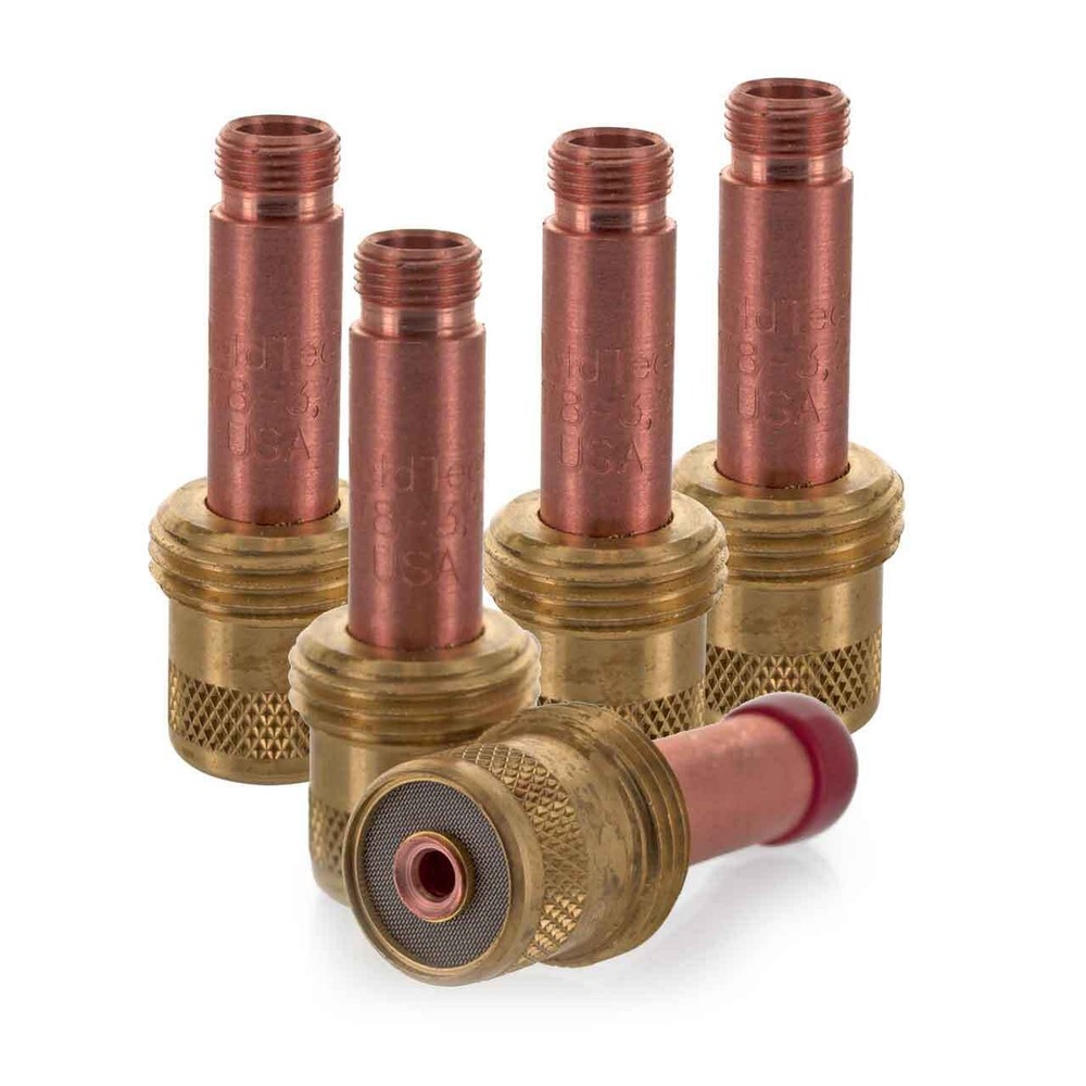 Weldtec 45V27 Gas Lens, 1/8" (3, 2), 2 pack