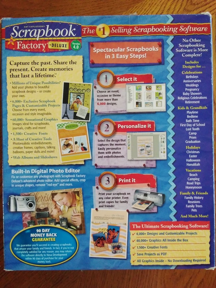 ART EXPLOSION SCRAPBOOK FACTORY DELUXE 4.0