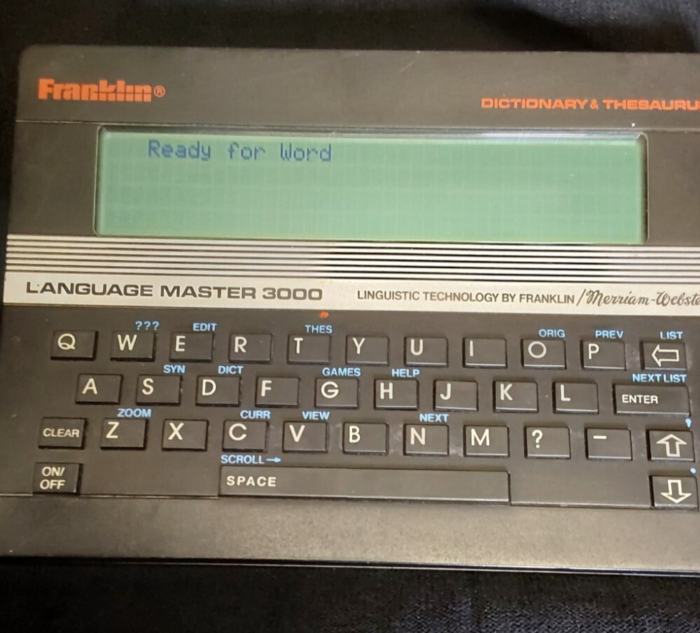 Franklin Language Master 3000 Electronic Dictionary Thesaurus LM-3000