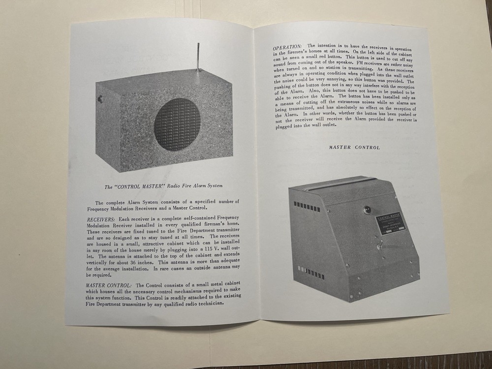 Control Master - Radio Alarm System Brochure