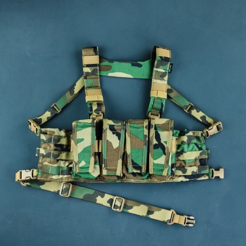 T.REX ARMS Quad Flap Chest Rig - M81 Woodland