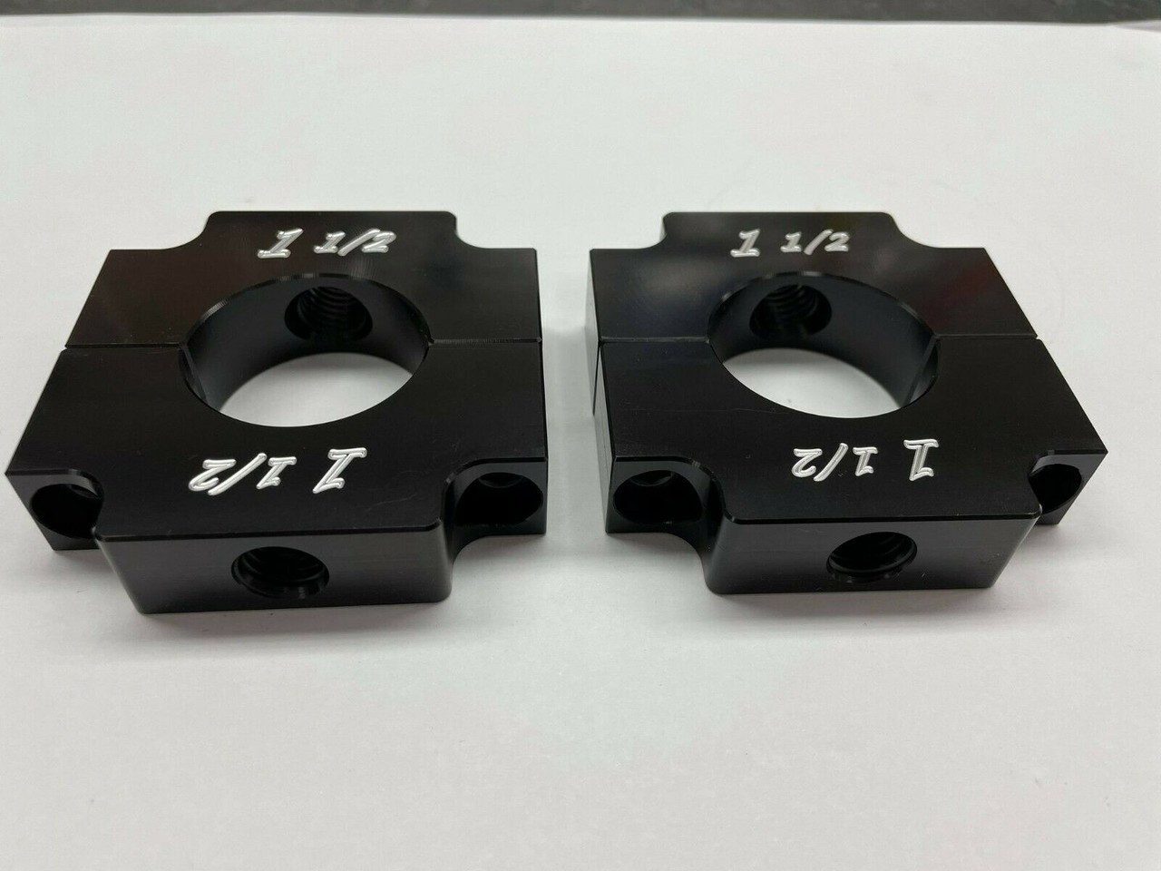 Weight Clamps PAIR Ballast Bar Mounts 1-1/2 Tube Aluminum 1/2-13 Hole Race Car