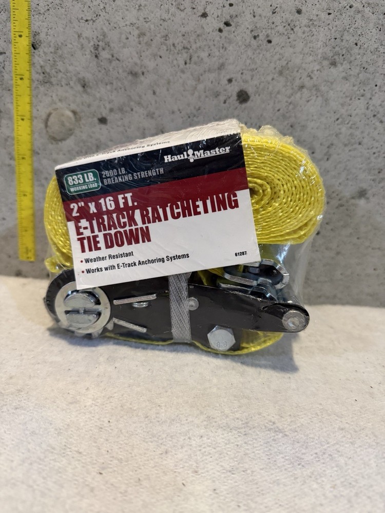 Haul Master E-Track Tie Down Strap 2" x 16' 61287