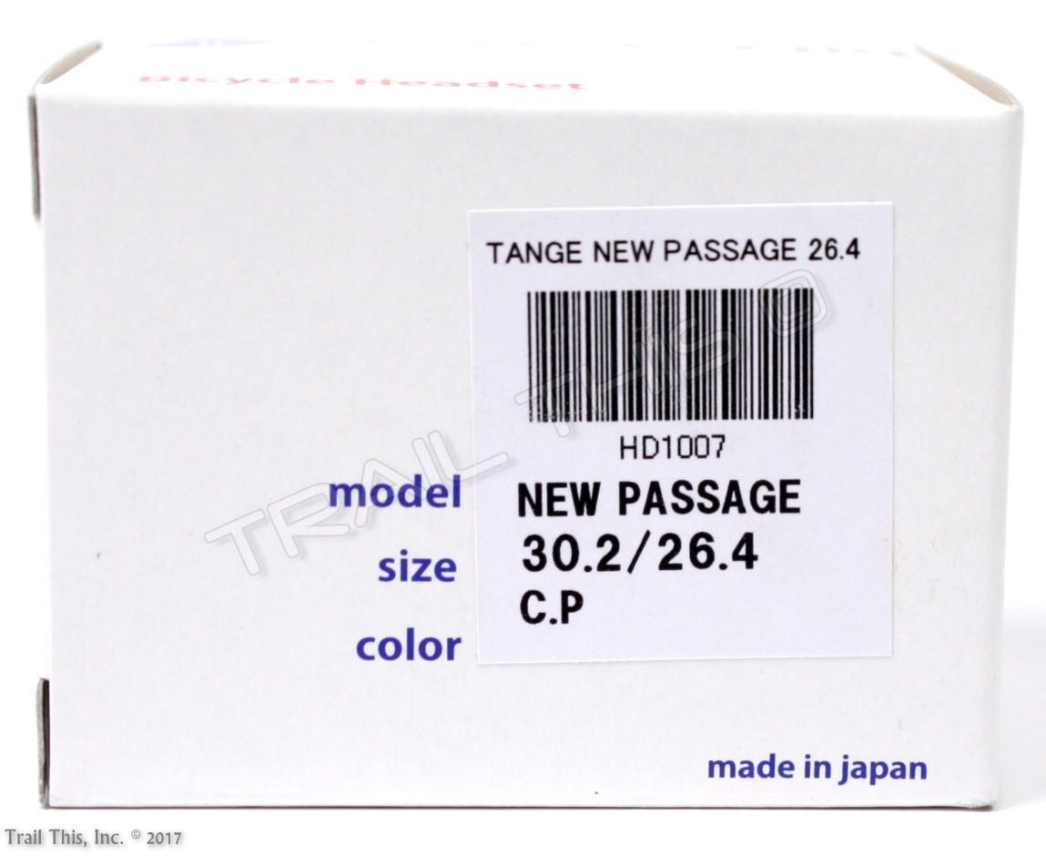 Tange Seiki Passage 1" 1-inch Threaded 26.4mm Chrome Traditional Bicycle Headset