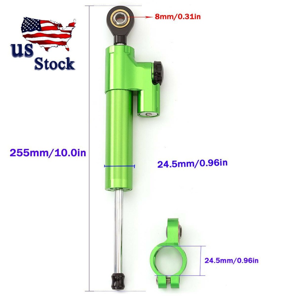 Universal CNC Steering Damper Motorcycle Stabilizer Linear Safety Control US