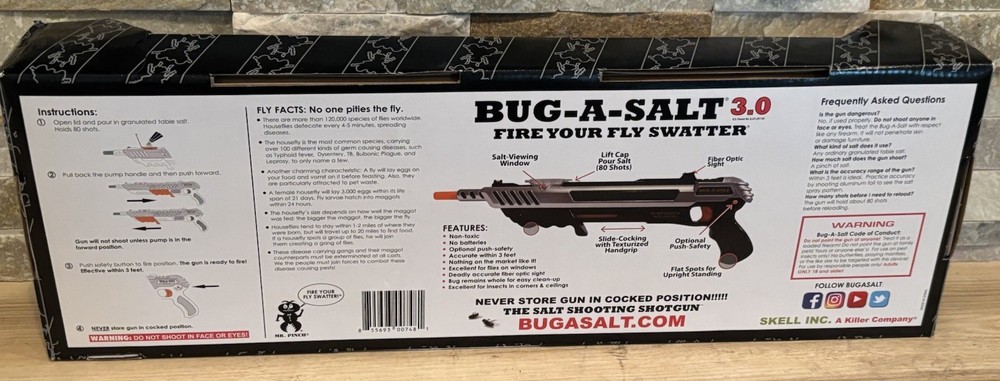 Authentic Bug-A-Salt ADVANCED COMBAT FIBER OPTIC 3.0 ~ BRAND NEW!