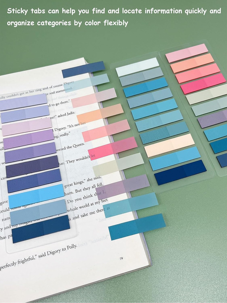 4800Pcs Book Annotation Tabs, Sticky Book Tabs for Annotating, Morandi Sticky No