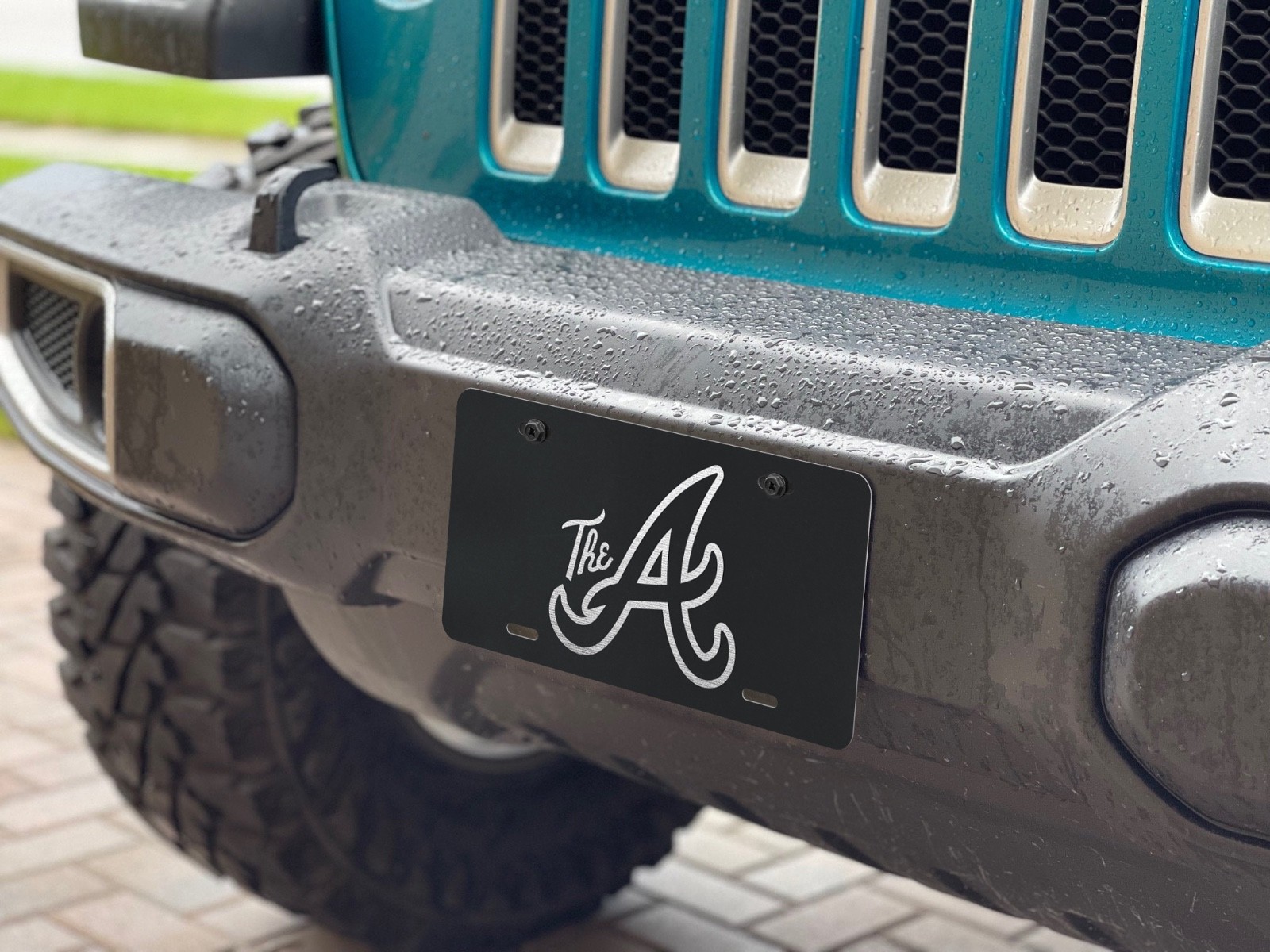 Atlanta Braves The A Aluminum License Plate laser etched car vehicle truck tag