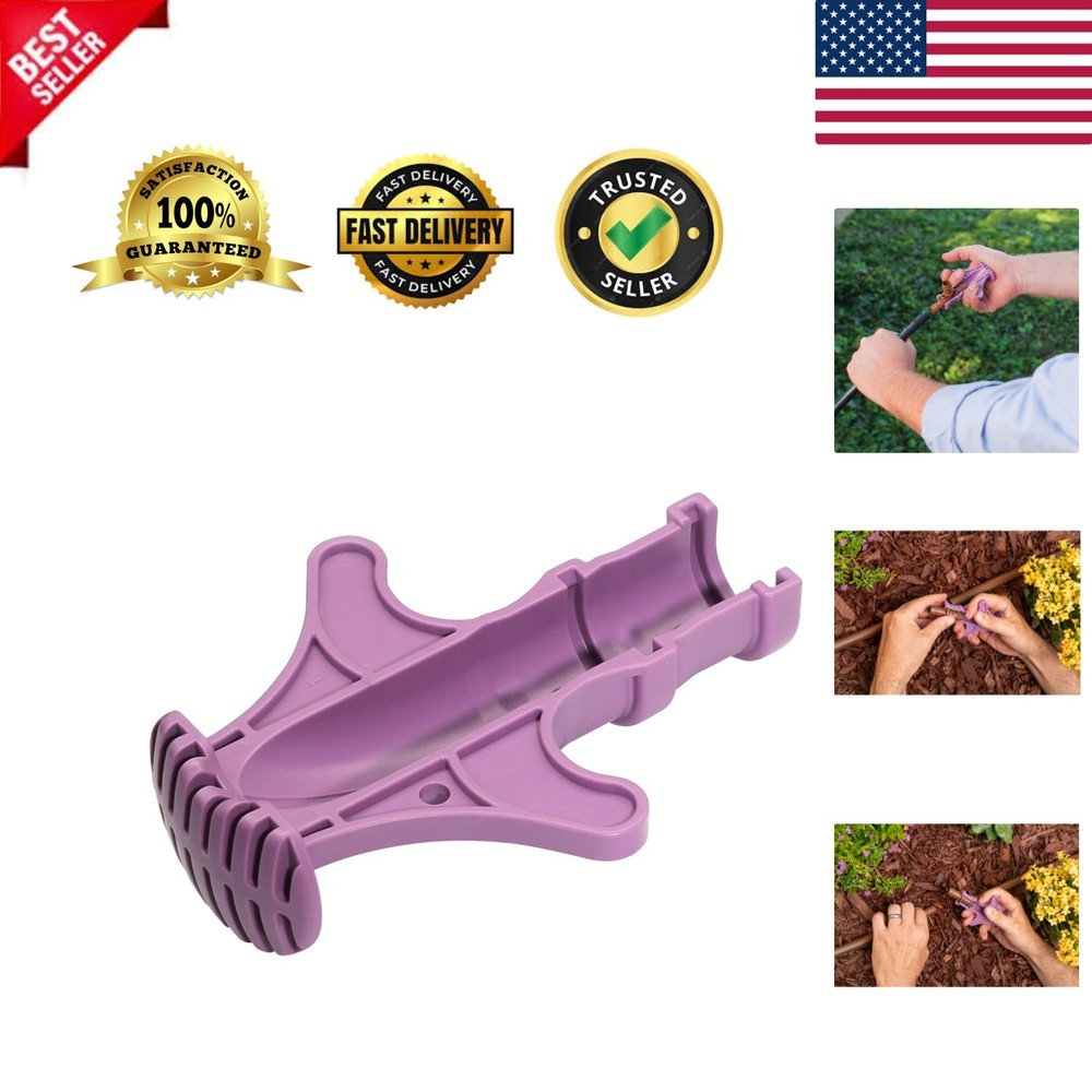Purple Drip Irrigation Barbed Fitting Tool - Ergonomically Designed for Comfort