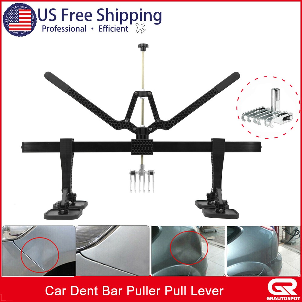Car Dent Bar Puller Pull Lever Pulling Kit Removal Hammer Repair Auto Body Tool