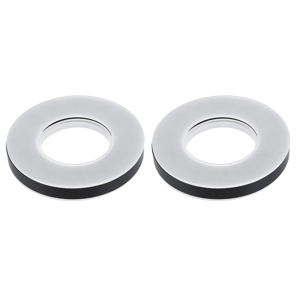 2Pcs Bathroom Sink Mounting Ring Plastic Sink Drain Mount Support Base Black