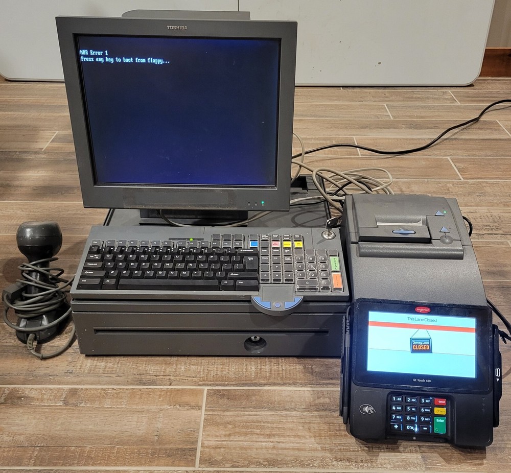Toshiba 4852-570 Complete POS System w Barcode Scanner, Printer, Terminal Reader