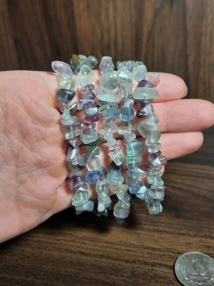 Handmade fluorite Crystal beaded bracelet