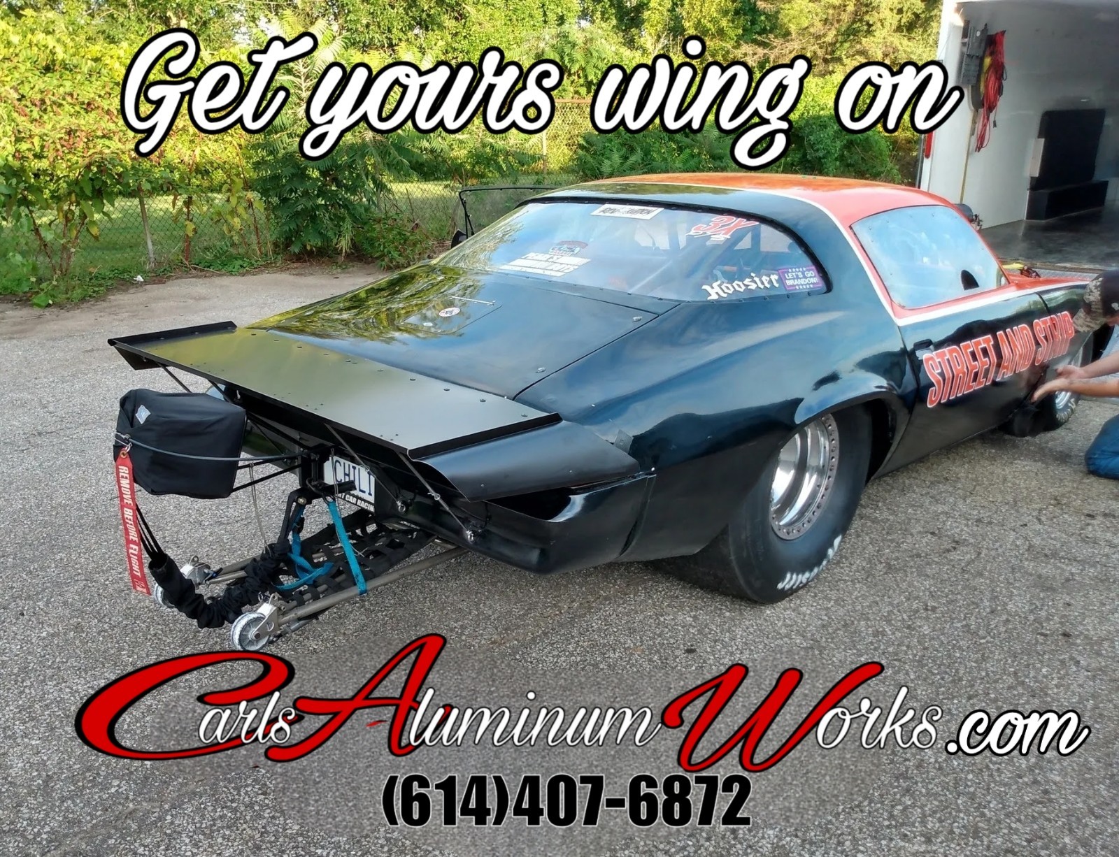 RACING WING Chevy Camaro 74-81 Pro racing wing