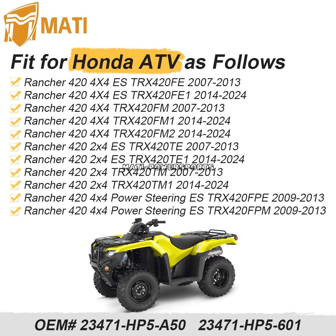 Countershaft Fourth Gear 33T For Honda TRX420 Rancher (See Notes) #T124