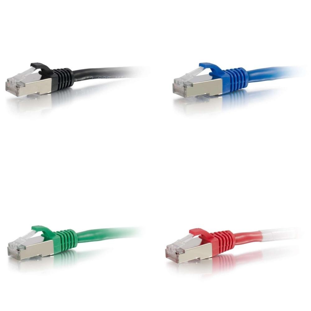 0.5ft (0.15m) Cat6 Snagless Shielded (STP) Ethernet Network Patch Cable-C2G