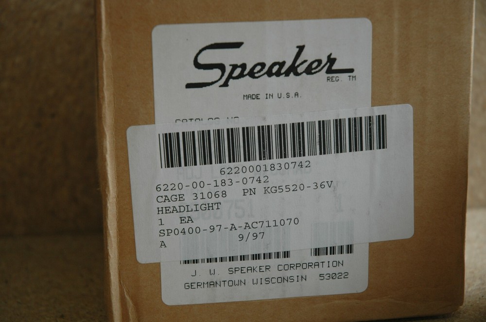 Utility work light 36V 6220-00-183-0742