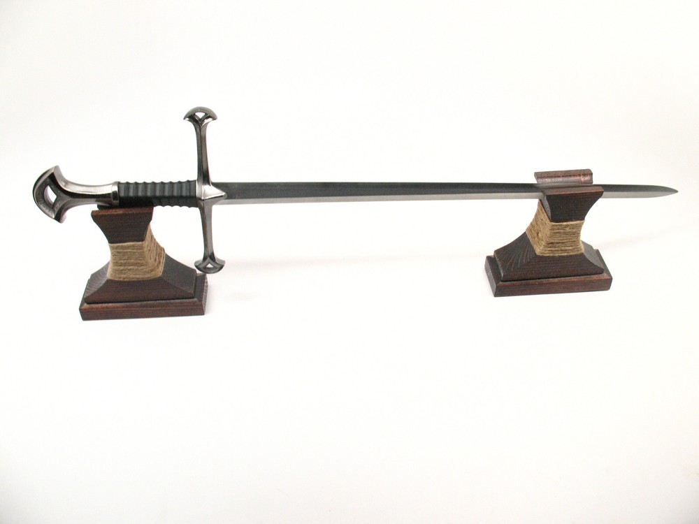 Medieval Sword Stand Holder Display Desktop Office Brown #608