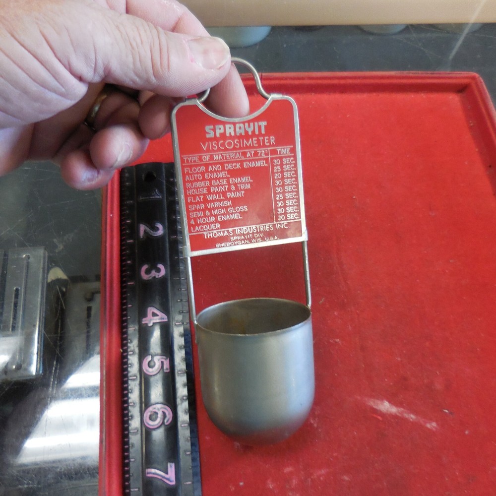 Vintage Sprayit Viscosimeter Painters Tool, Wall Décor