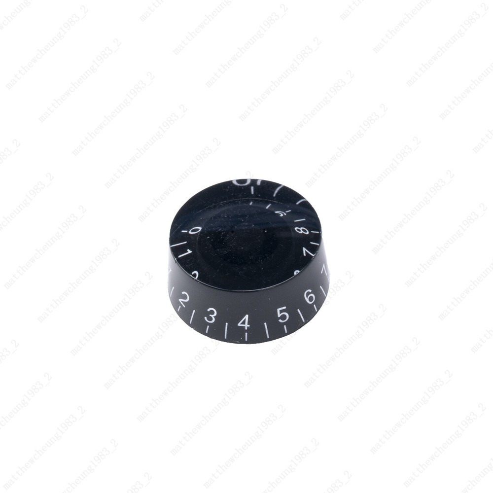 4 Pcs Black/White Electirc Guitar Control Knobs Speed Dial Knobs for Les Paul SG