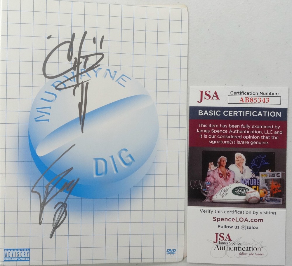 SIGNED MUDVAYNE AUTOGRAPHED DIG DVD CERTIFIED AUTHENTIC JSA COA # AB85343