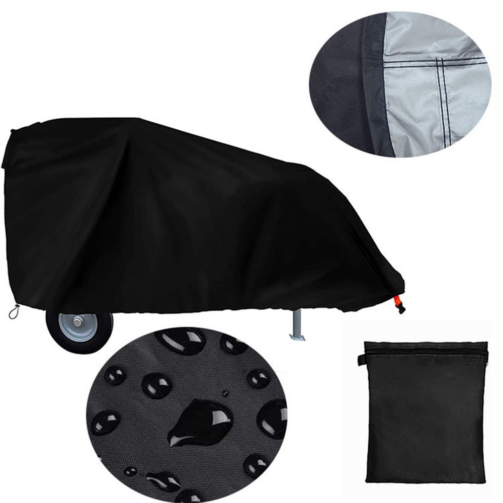 Sleek Black Waterproof Cover for Efficient Log Splitting Machine Protection
