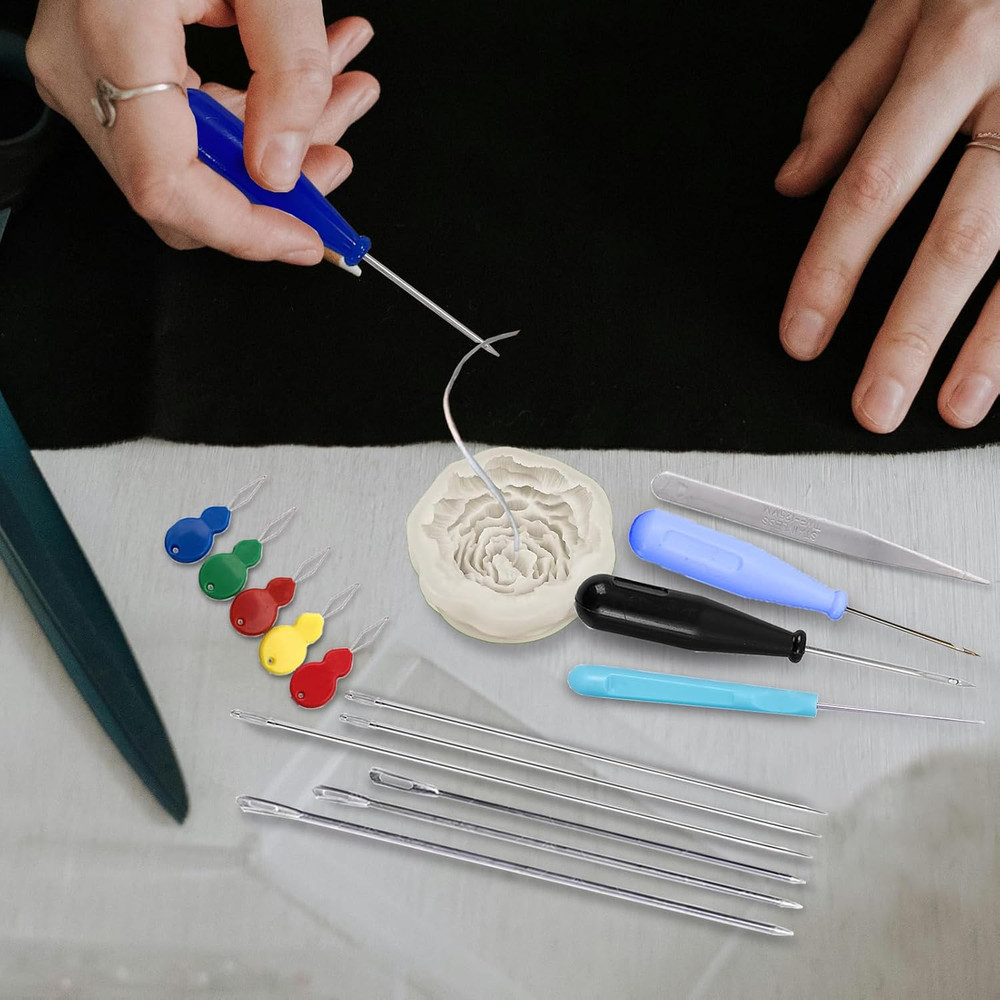 17PCS Long Needle Set for Candle Making and Silicone Mold Insertion