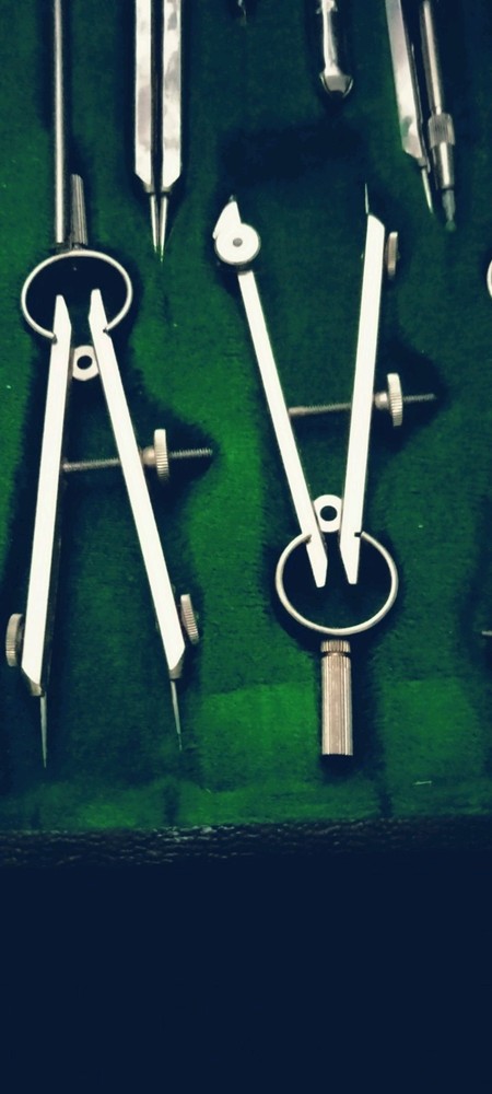 Vintage German Precision Compass Set