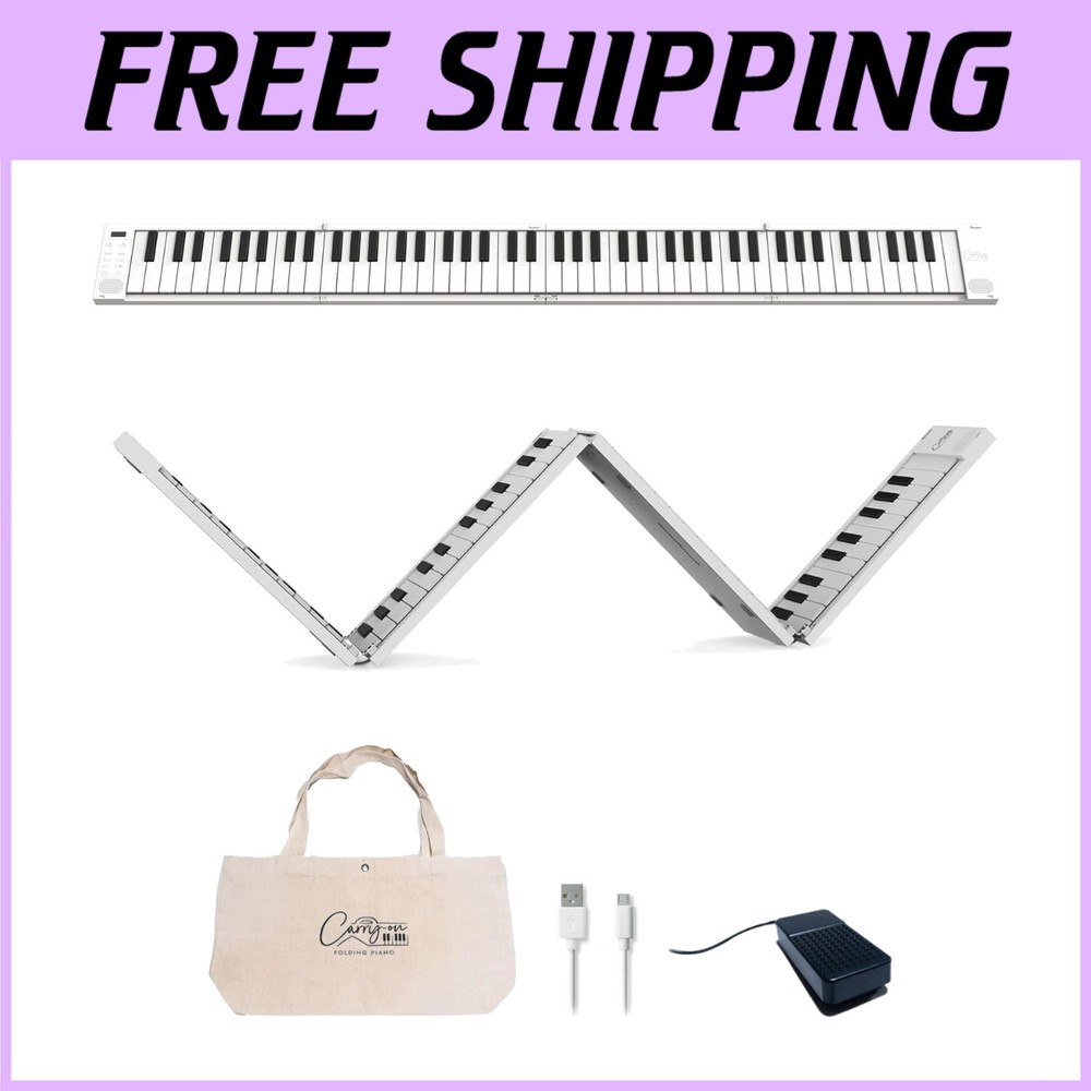 Folding Digital Piano w/ Rechargeable Battery