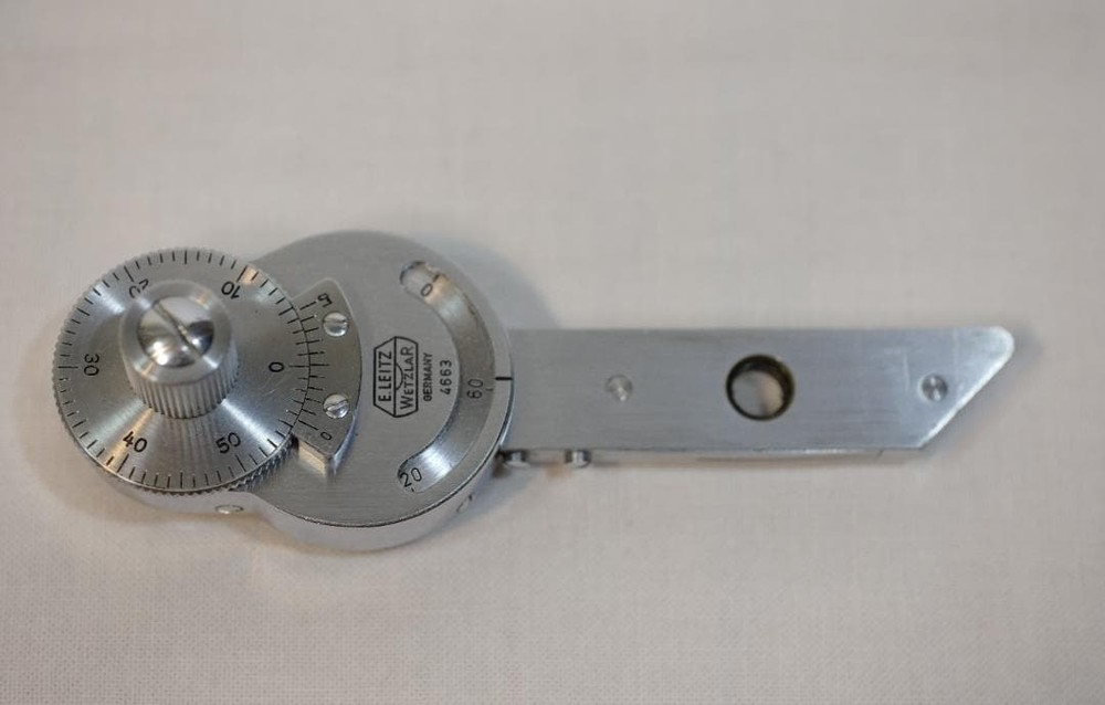 Leitz Rotating Mica Compensator for Polarizing Microscope 1950s Optics Antique