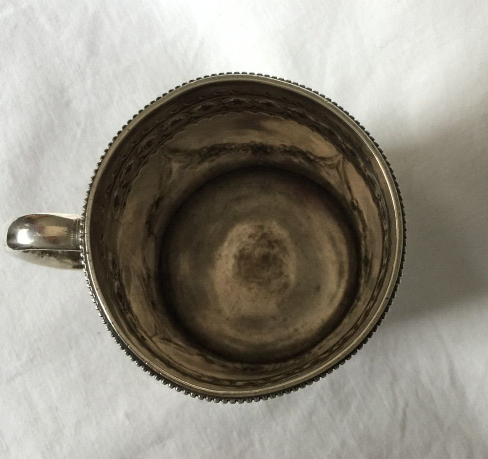 VICTORIAN MUG STERLING SILVER SHEFFIELD 1898